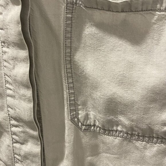 ZARA Trafaluc Button Down Shirt with Rolled-up Sleeve - Light Grey - Size S - Picture 6 of 6